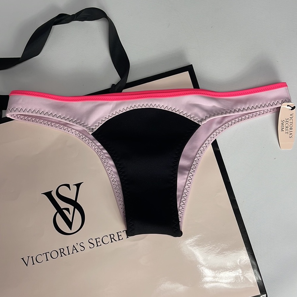 Victoria secret Swim Bikini bottoms Size S Pink,Black, Purple